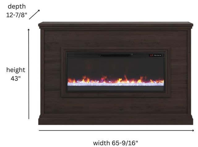 Legends Home Real Cozy Sonoma Java Fireplace Mantel-2