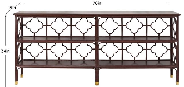 Stylecraft Tamara Day Walnut 3-Shelves Clover Shelf-1