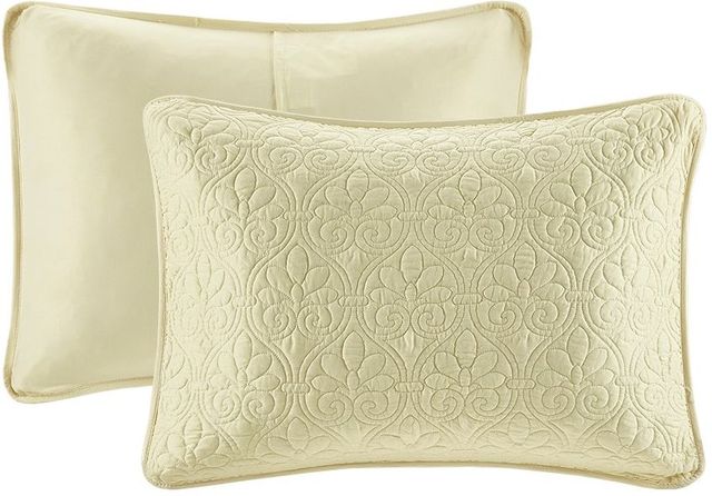 Olliix by Madison Park Yellow Full Quebec Reversible Bedspread Set-3