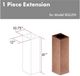 Zline Hand Hammered Copper Chimney Extension-2