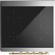 Ilve® Majestic III 30" Midnight Blue Pro Style Induction Range with Triple Glass Door and Brass Trim-2