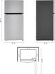 LG 33" 24 Cu. Ft Stainless Steel Top Freezer Refrigerator-3