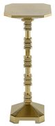 Currey & Company Pilare Shiny Gold Drinks Table-0
