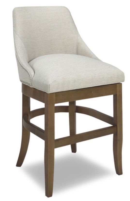 Parker Southern Maxon Cappuccino/Harper Oyster Bar Swivel Stool-0