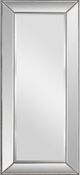 Renwil® Whitney Champagne Silver Leaf Beaded Leaner Mirror-0