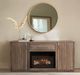 International Furniture Direct Mezquite Brown Electric Fireplace TV Stand-3