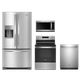 Whirlpool® 4 Piece Kitchen Package-Stainless Steel-0