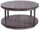 Liberty Furniture Modern View Gauntlet Gray Round Cocktail Table-3
