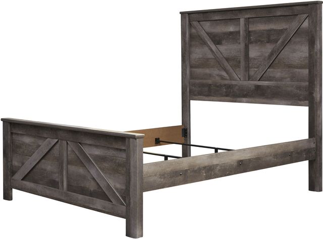 Signature Design by Ashley® Wynnlow 2-Piece Gray Queen Crossbuck Panel Bed Set-1