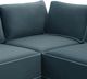 TOV Furniture Willow 5-Piece Blue Modular Sectional-5