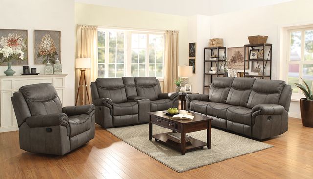 Coaster® Sawyer Macchiato Reclining Glider Loveseat with Console-2