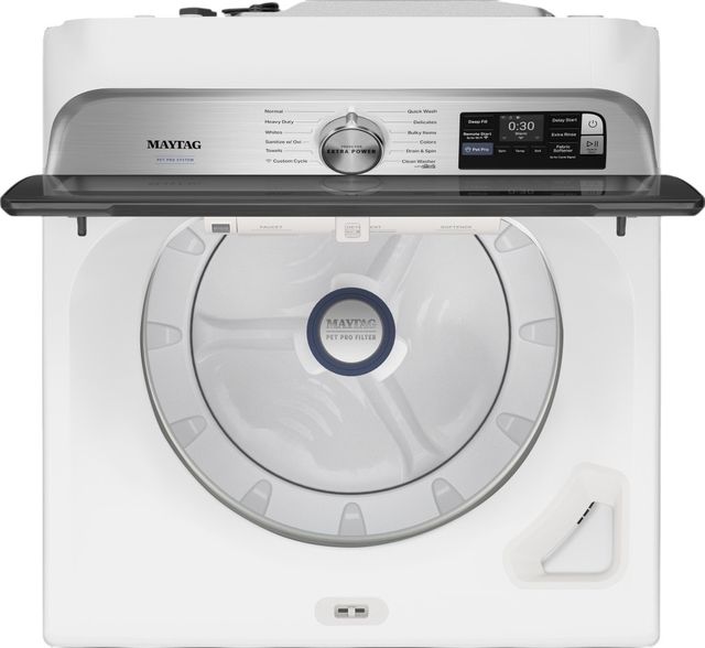 Maytag® Pet Pro 5.2 Cu. Ft. White Agitator Top Load Washer-1