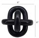 A & B Home Black Decorative Marble Chain Sculpture-4