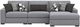 Benchcraft® Bealton 3-Piece Pepper/Salt Right-Arm Facing Sectional and Chaise-1