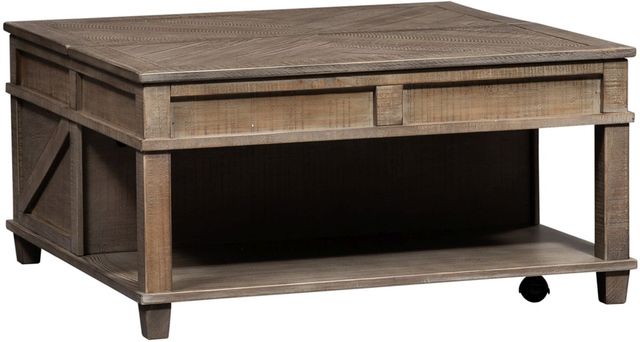 Liberty Furniture Parkland Falls 3-Piece Weathered Taupe Optional Occasional Table Set-1