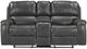 Albany Industries Winslow Gray Manual Reclining Loveseat-1