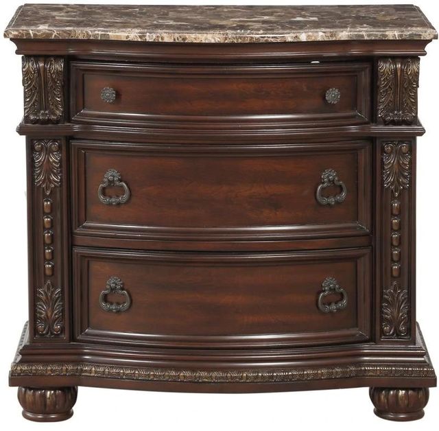 Homelegance® Cavalier Dark Cherry Nightstand-2