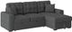 Homelegance® McCafferty 2-Piece Dark Gray Right-Arm Facing Pull-out Sleeper Sectional and Chaise with Hidden Storage-0