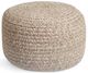 Bassett® Furniture Sosha Gray Heather Pouf-0