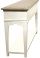 Riverside Furniture Myra Natural Sofa Table with Paperwhite Base-4