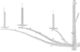 Currey & Company Tallu Rough Gesso White Chandelier-1
