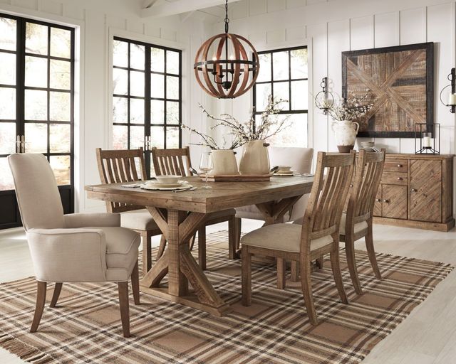 Signature Design by Ashley® Grindleburg 5-Piece Light Brown Dining Set-3
