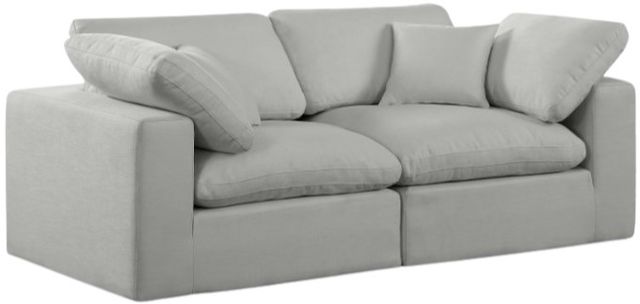 Meridian Furniture Comfy 2-Piece Gray Sofa -0