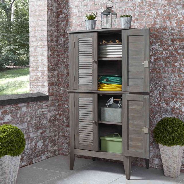 homestyles® Maho Gray Storage Cabinet-1