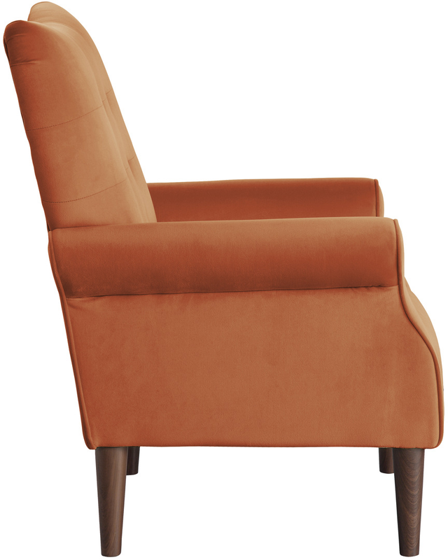 Mazin Furniture Kyrie Orange Upholstered Accent Chair-2