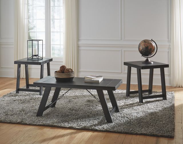Signature Design by Ashley® Noorbrook 3-Piece Black Occasional Table-1