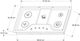 Whirlpool® 36" Stainless Steel Gas Cooktop-4
