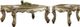 ACME Furniture Vendome II Bone End Table with Gold Patina Accents-1