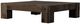 Four Hands Abaso Ebony Rustic Wormwood Oak Coffee Table-4
