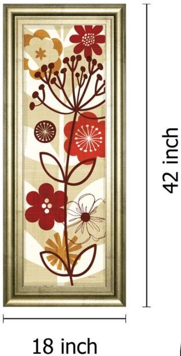 Classy Living Mo Mullan Floral Pop Panel Il 18" Wall Art-2