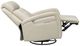 BarcaLounger® Gilbert Troy Cream Leather Power Swivel Glider Recliner-1