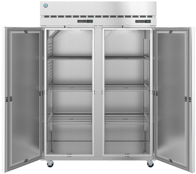 Hoshizaki Steelheart® 55" 23.1 Cu. Ft. Stainless Steel Two Section Dual Temperature Upright Refrigerator and Freezer-3