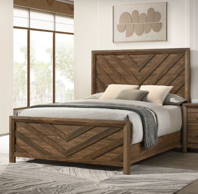 New Classic® Home Furnishings Biscayne Sable Queen Panel Bed-1