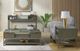 Riverside Furniture Hyde Glass Top Coffee Table with Caviar Base-1