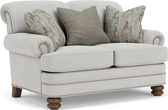 Flexsteel® Bay Bridge Silver Glacier Loveseat-0