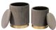TOV Furniture Channeled Grey Set of 2 Storage Ottomans-2