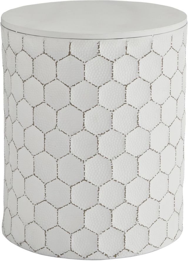 Signature Design by Ashley® Polly White Stool-0