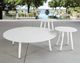 CabanaCoast® Customizable Geo Aluminum 42" Outdoor Round Coffee Table-4