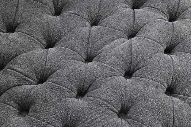 Furniture of America® Sofi Dark Gray Button Tufted Swivel Chair-2