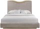 Bernards Calia Beige Queen Upholstered Panel Bed-2