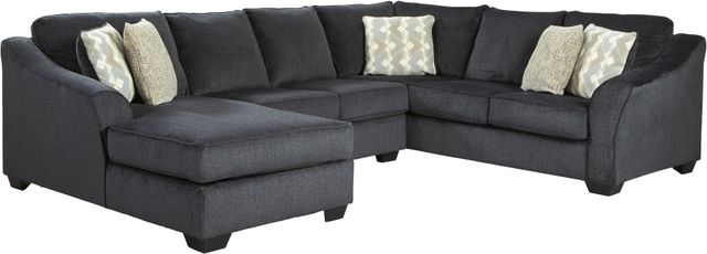 Signature Design by Ashley® Eltmann 3-Piece Slate Left-Arm Facing Sectional and Chaise-0