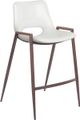 Zuo® Modern Desi 2-Piece Walnut/White Counter Stool Set-0