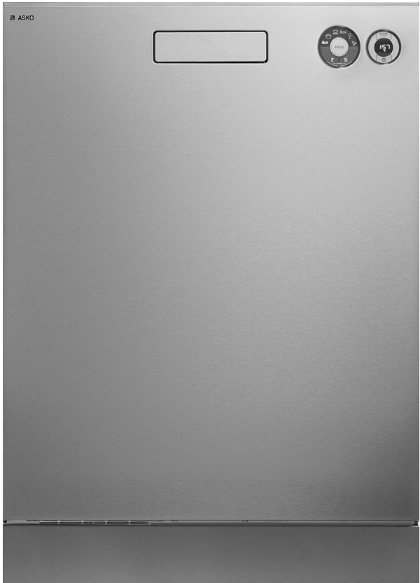 ASKO Front Control 26" Built In Dishwasher-Stainless Steel-0
