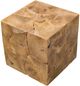 A & B Home Beige Cube Ottoman-2