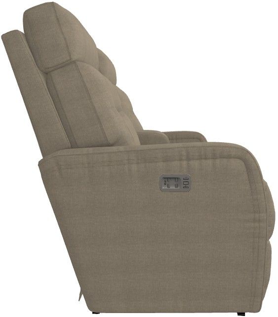 La-Z-Boy® Baron Brindle Power Wall Reclining Loveseat with Console, Headrest and Lumbar-3