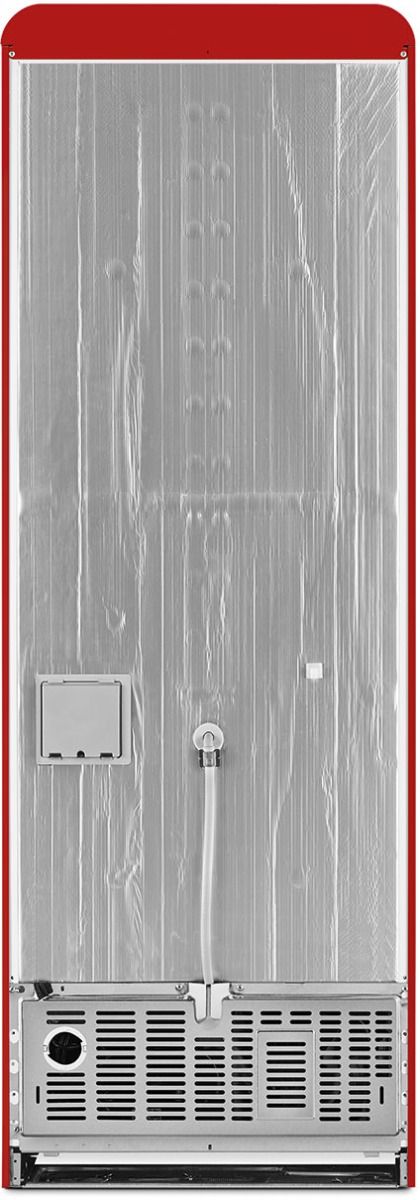 Smeg Retro Style 28 in. 18.0 Cu. Ft. Red Bottom Freezer Refrigerator-1